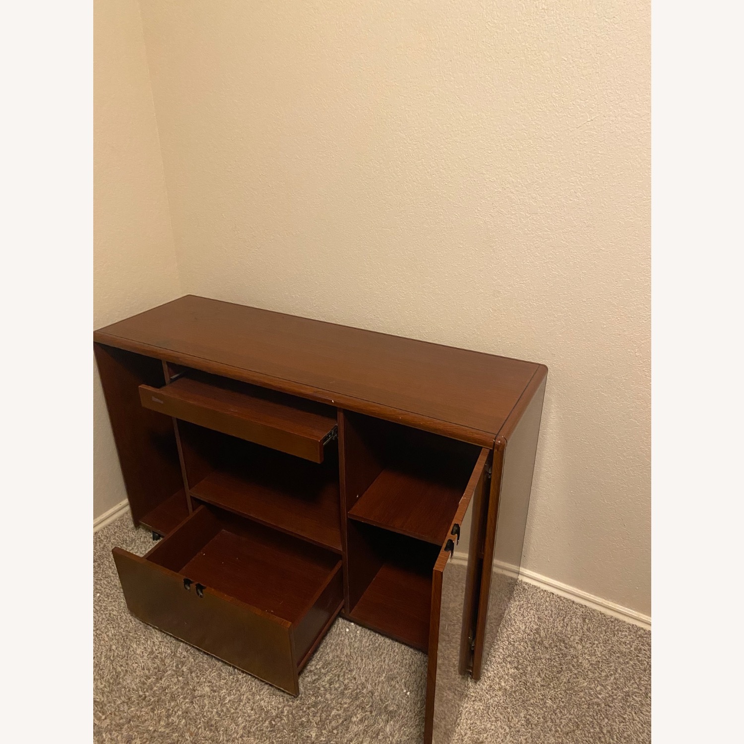 Light Brown Wood Desk - image-16