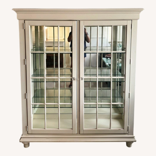 Used Neiman Marcus Curio White Cabinet for sale on AptDeco
