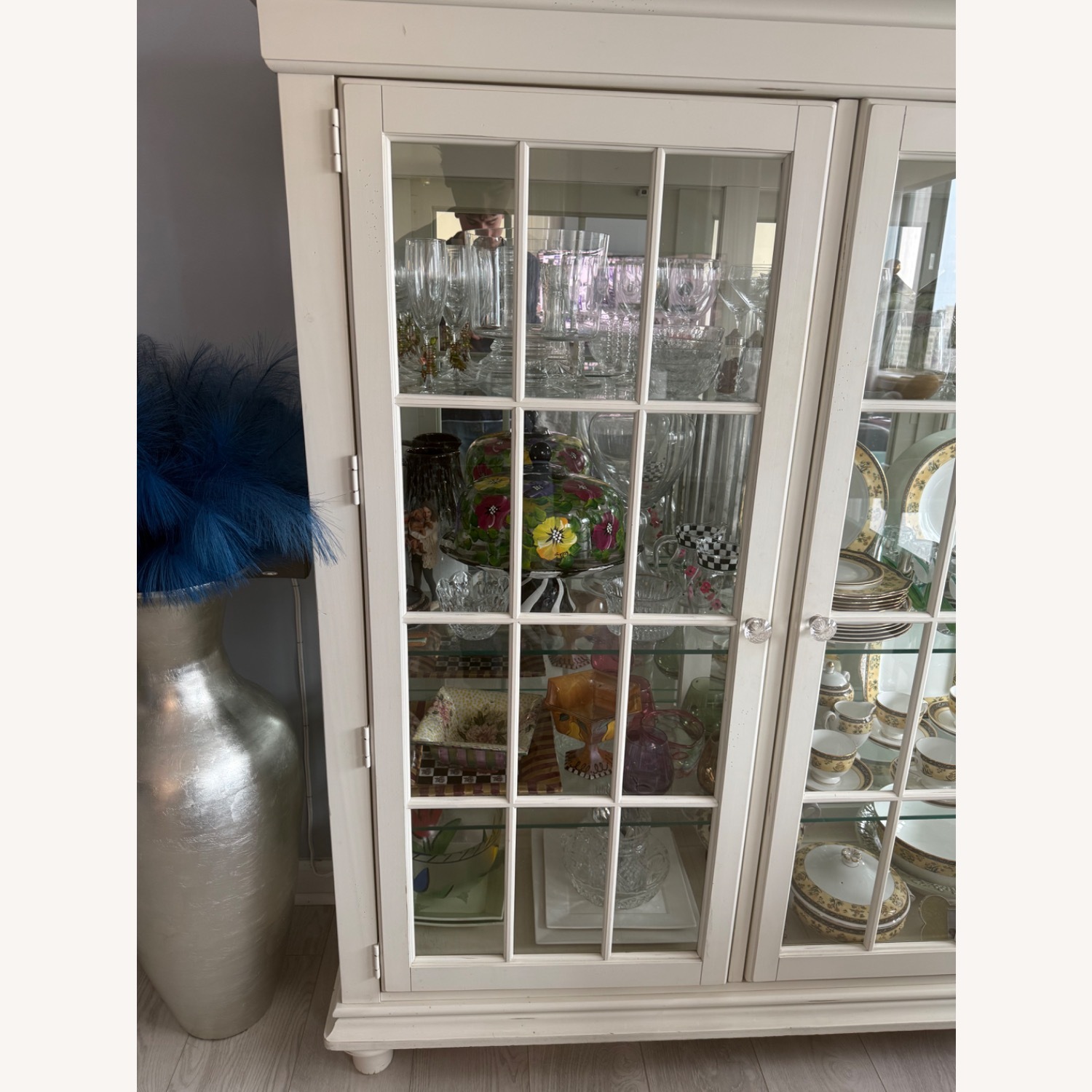 Neiman Marcus Curio White Cabinet - image-4