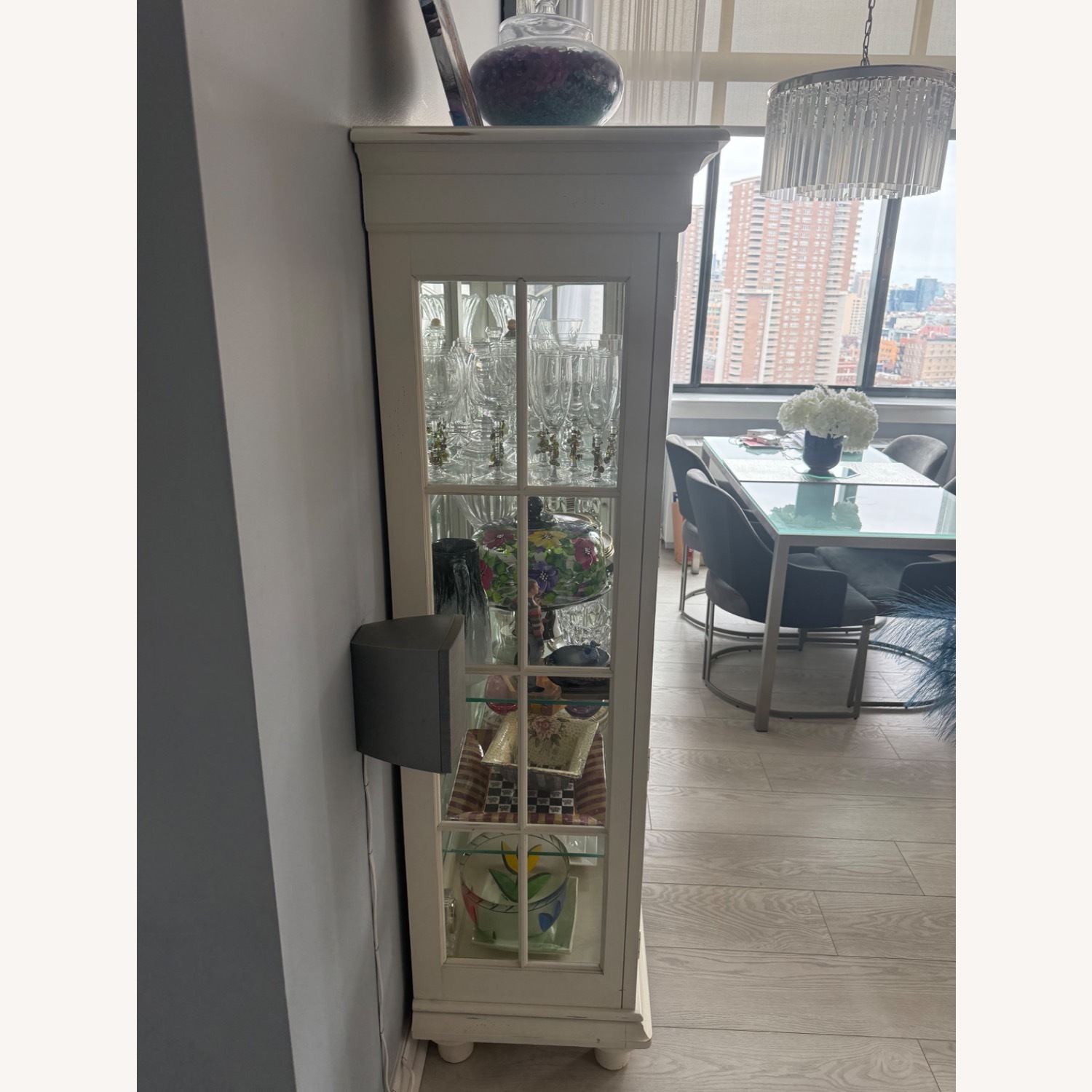 Neiman Marcus Curio White Cabinet - image-5