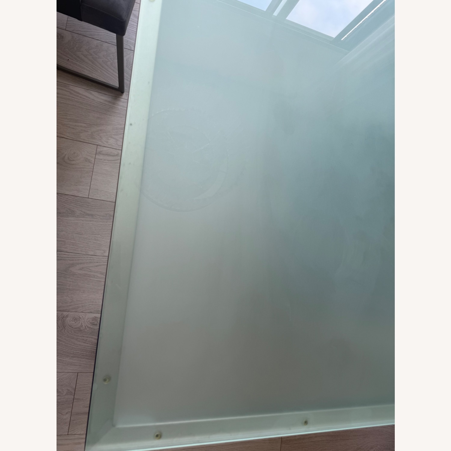 Room & Board Paraons White Glass Dining Table - image-4