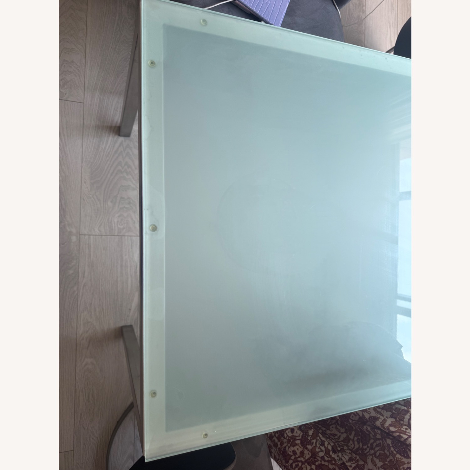 Room & Board Paraons White Glass Dining Table - image-5