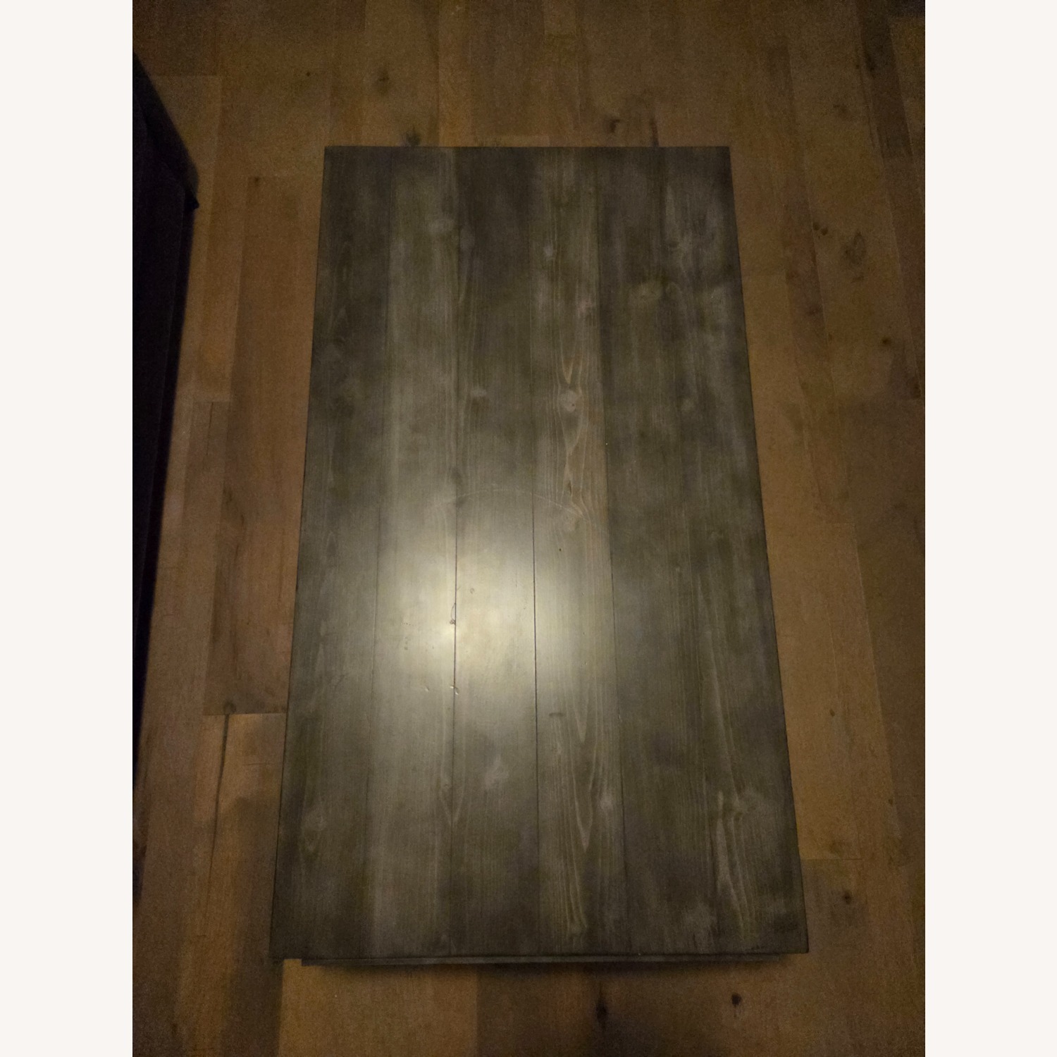 Light Gray Wood Coffee Table - image-2