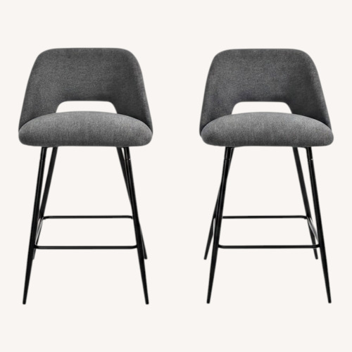 Used Upholstered Counter Stool (Set of 2) for sale on AptDeco