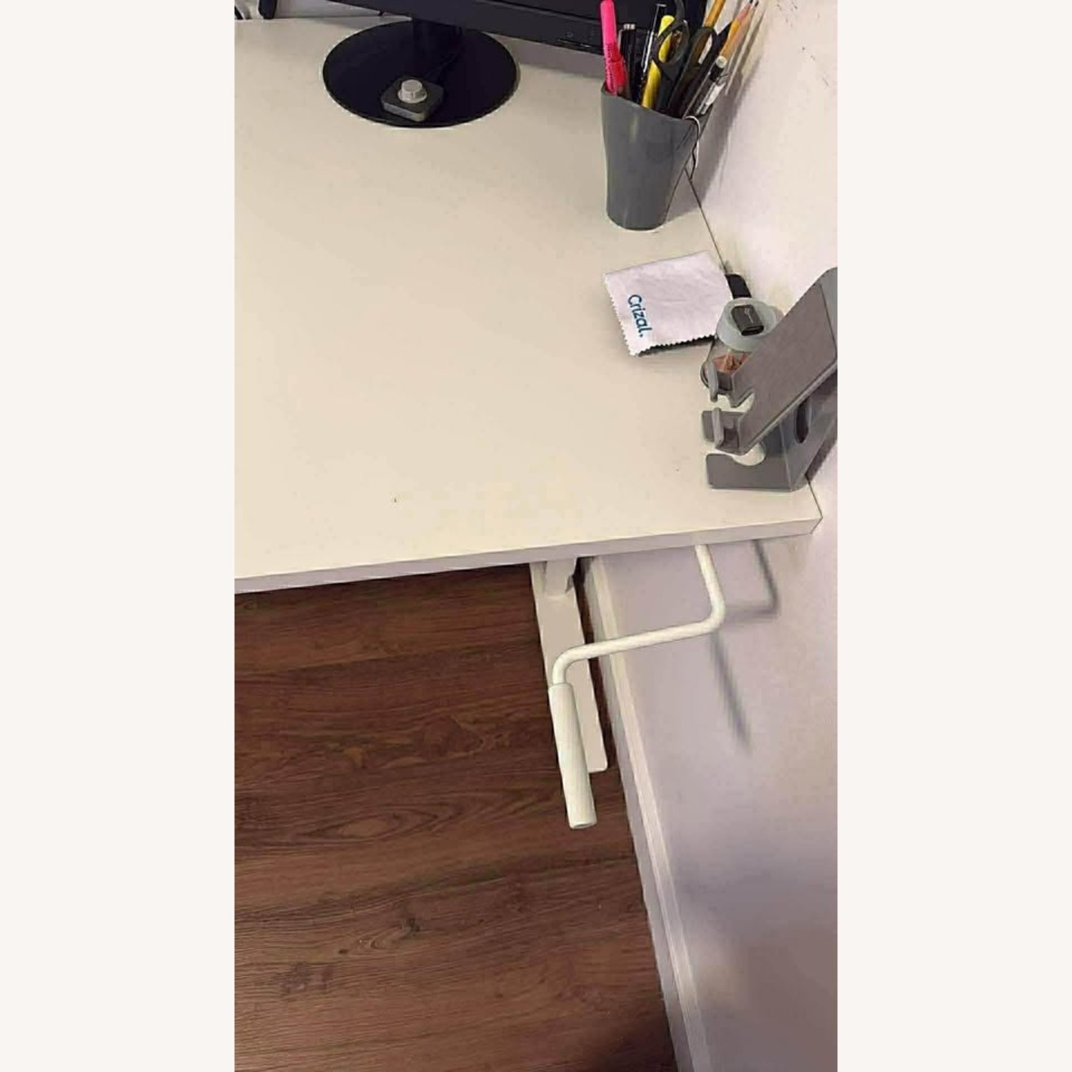 IKEA Trotten White Wood Desk - image-3