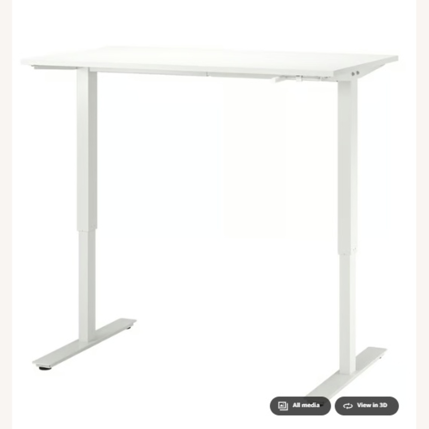IKEA Trotten White Wood Desk - image-6