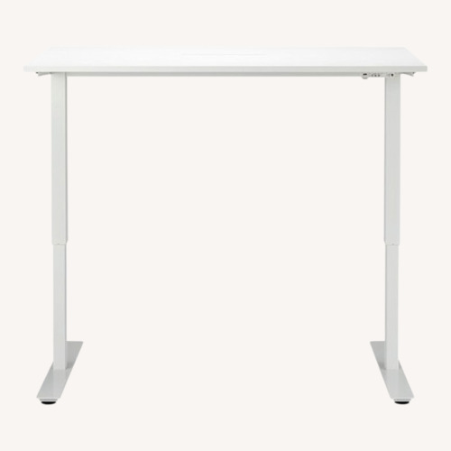 Used IKEA Trotten White Wood Desk for sale on AptDeco