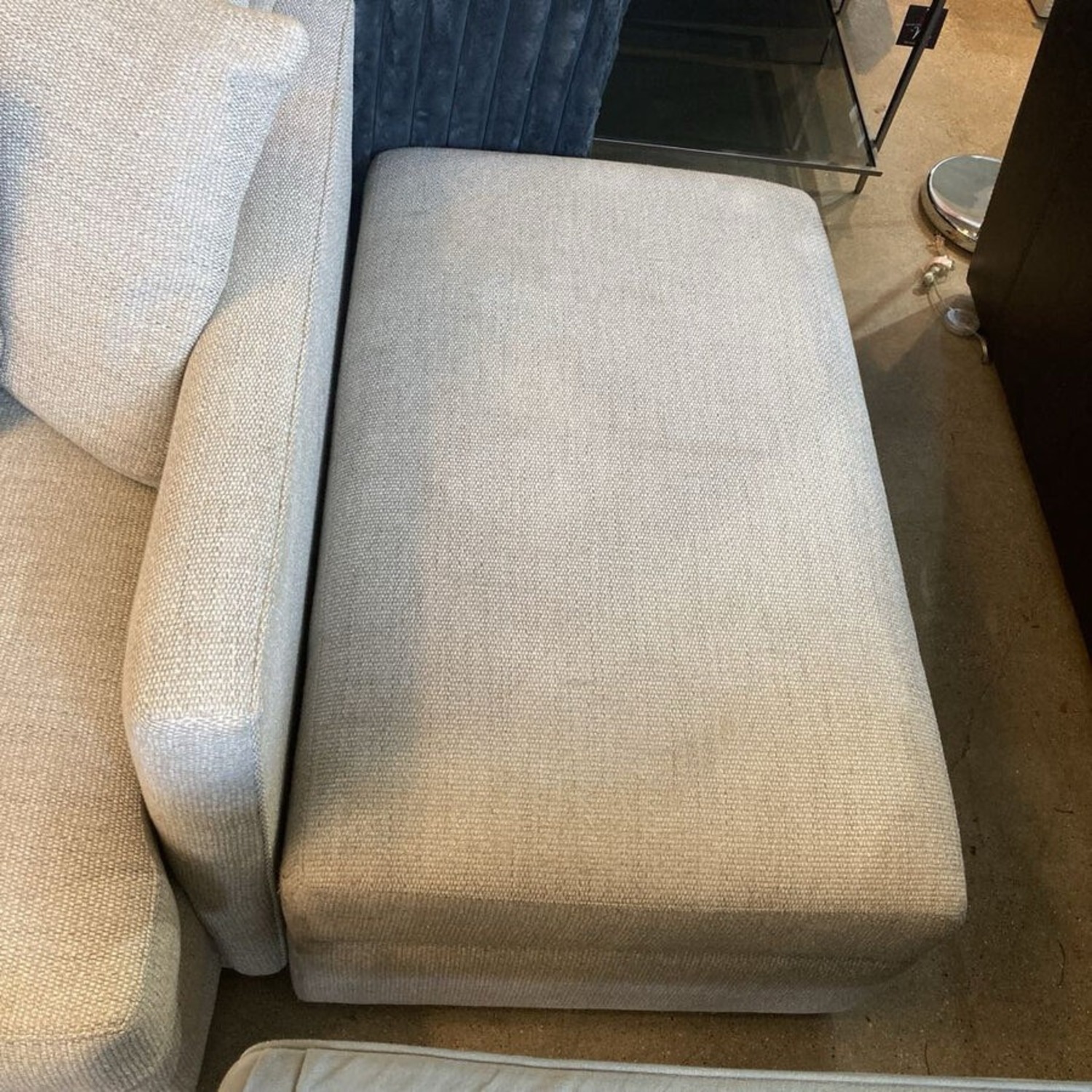 Crate & Barrel Lounge Classic W Ottoman Sofa - image-8
