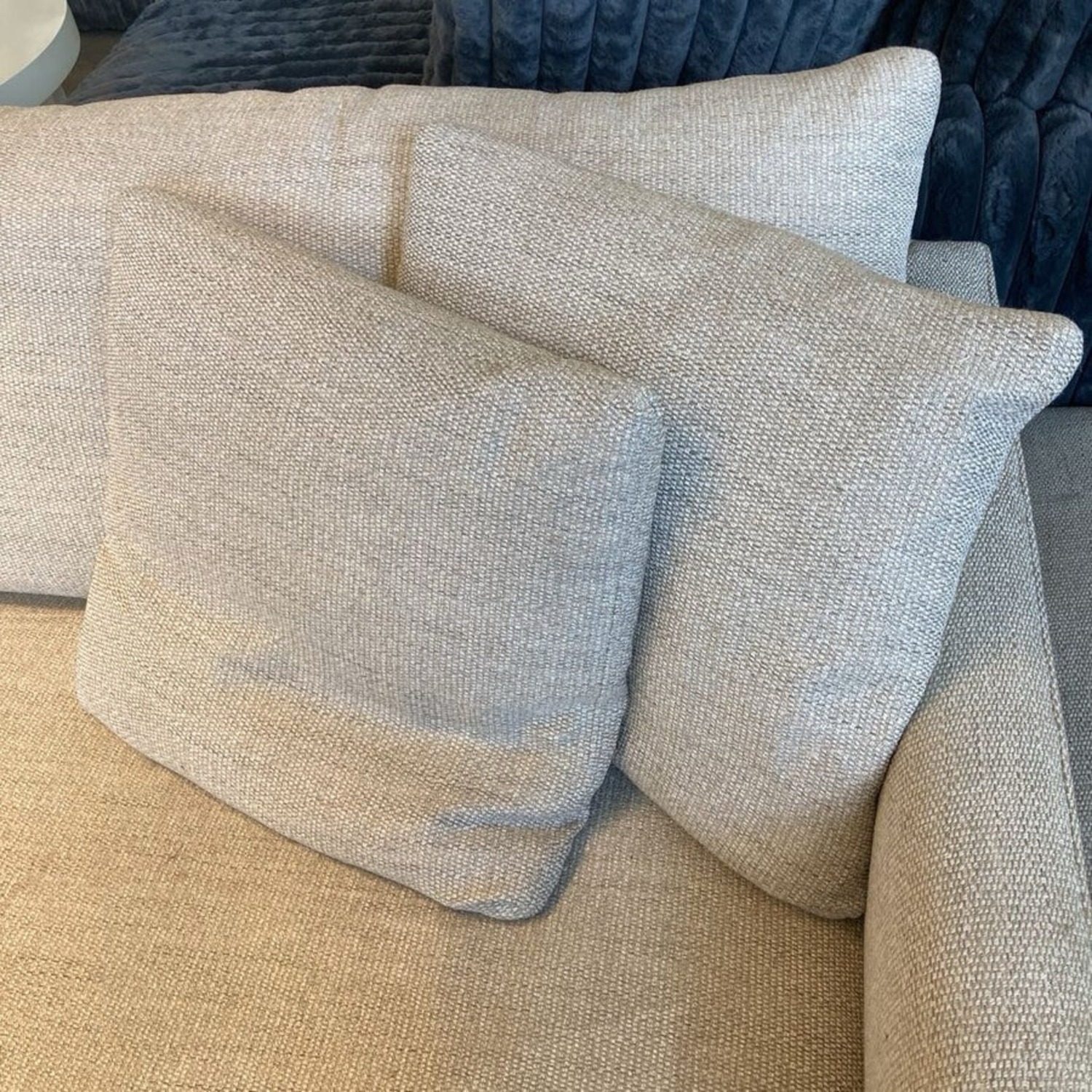 Crate & Barrel Lounge Classic W Ottoman Sofa - image-6