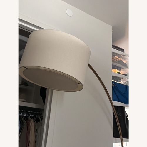 Used CB2 Big Dipper Arc Brass Floor Lamp for sale on AptDeco
