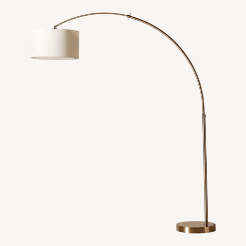 Used CB2 Big Dipper Arc Brass Floor Lamp for sale on AptDeco