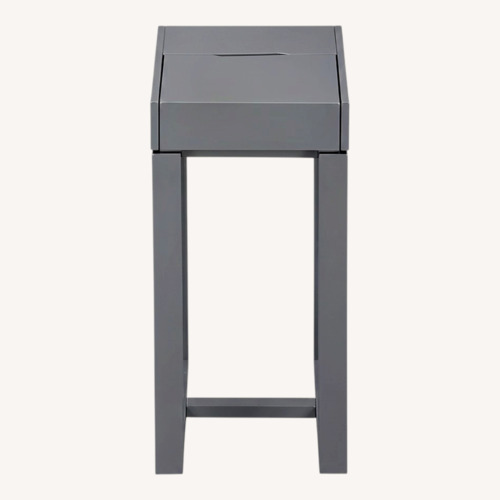 Used CB2 Torino Dark Gray Lacquer Side Table for sale on AptDeco