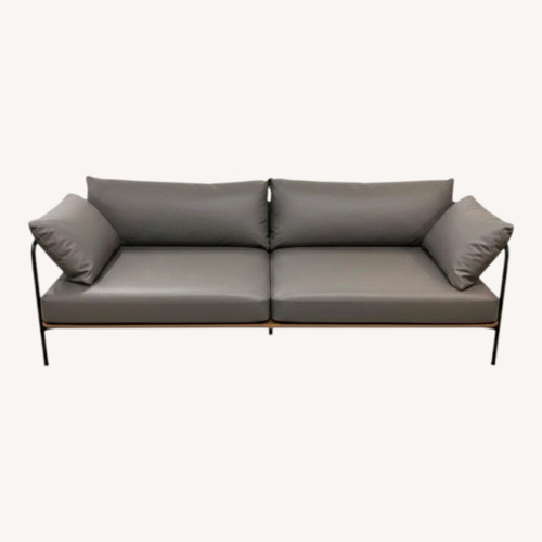 Used Crawford Minimalist Vegan Leather Sofa for sale on AptDeco