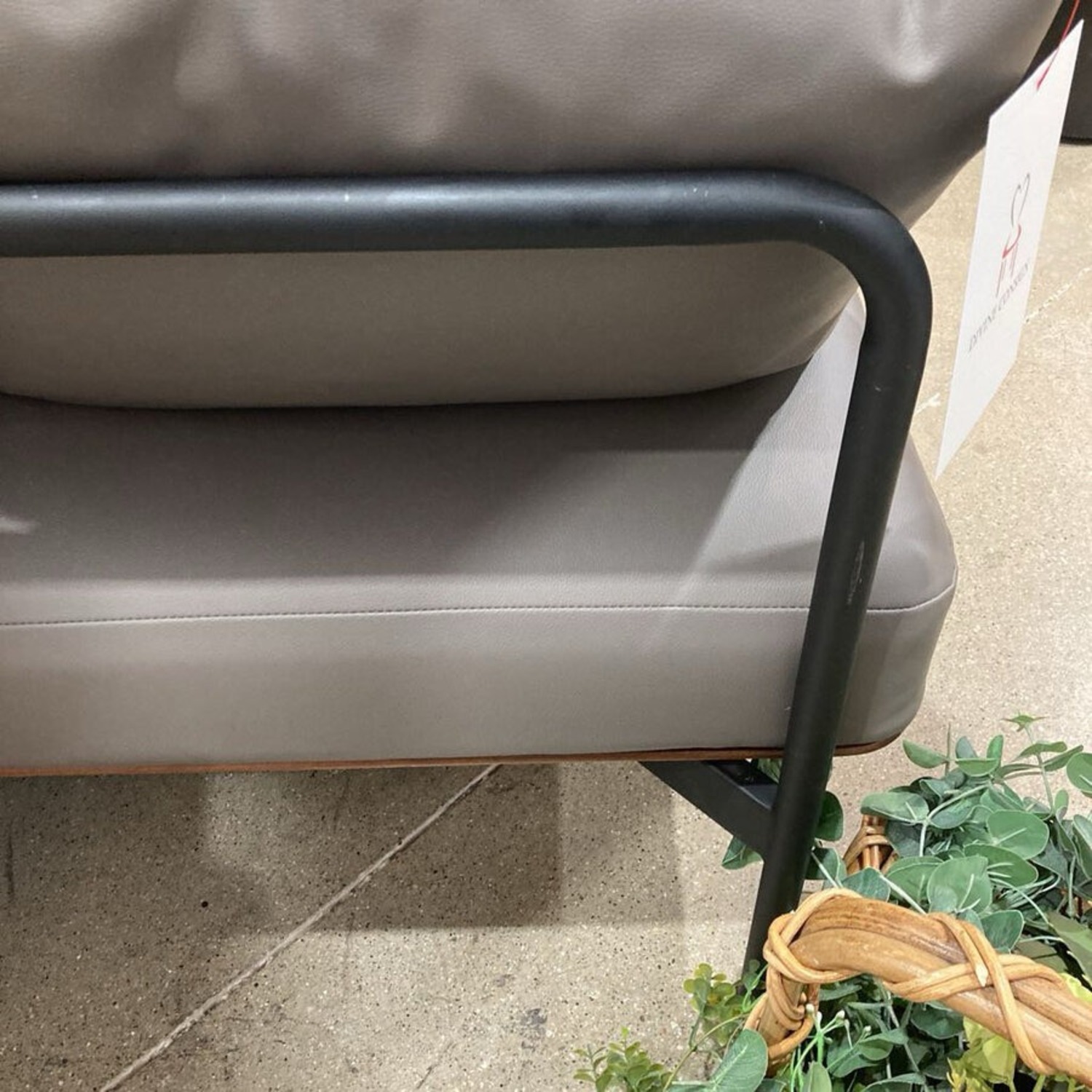 Crawford Minimalist Vegan Leather Sofa - image-9