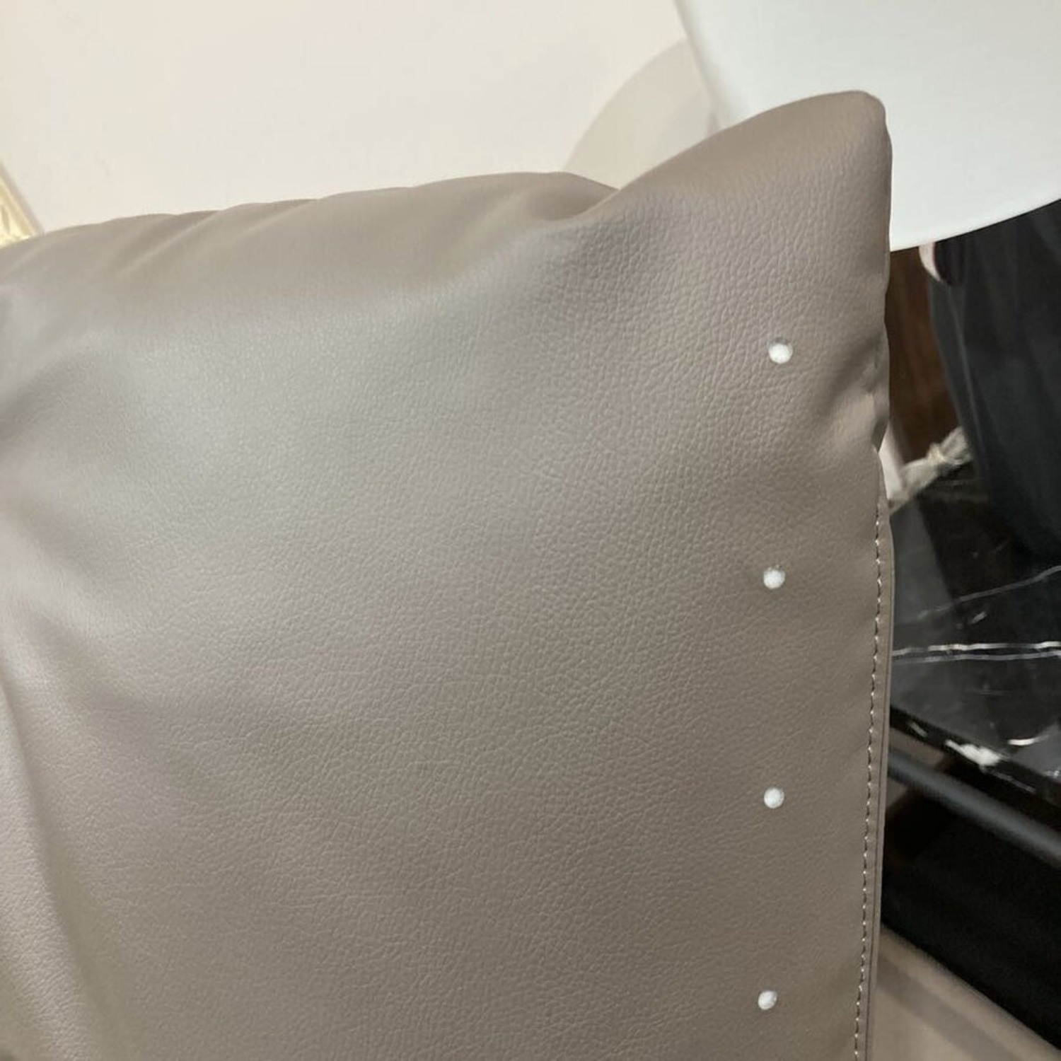 Crawford Minimalist Vegan Leather Sofa - image-11