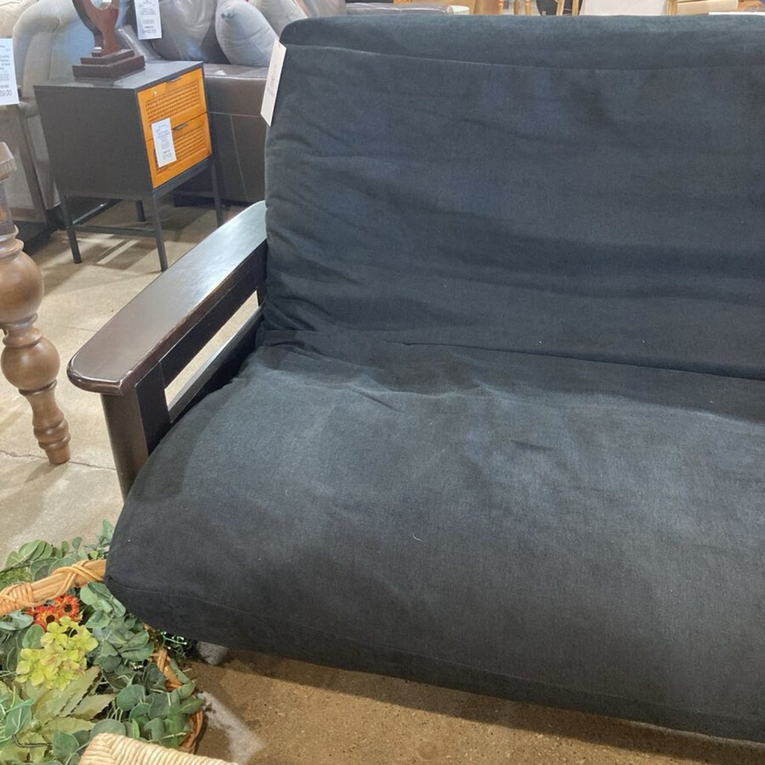Mission Style Dark Wood Futon Furniture - image-4