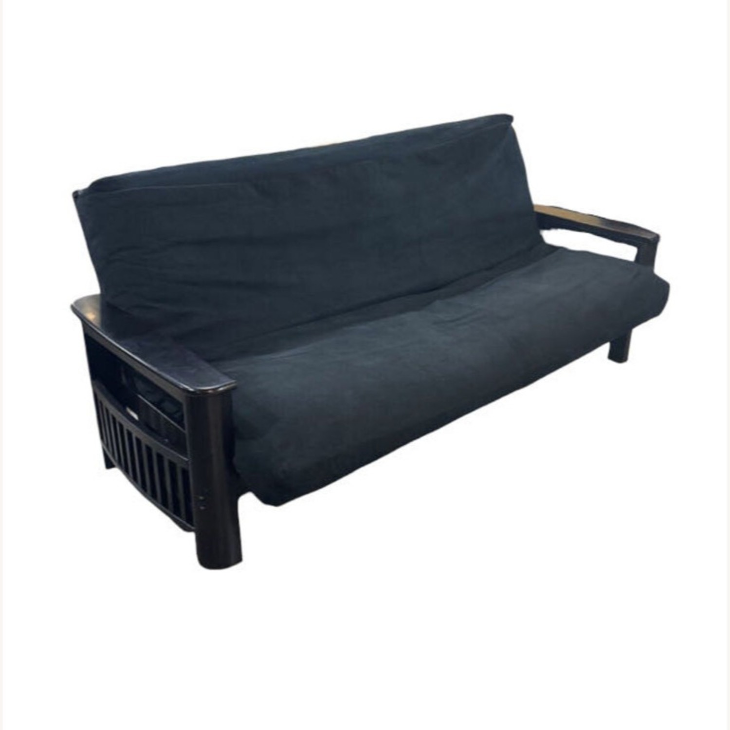 Mission Style Dark Wood Futon Furniture - image-1