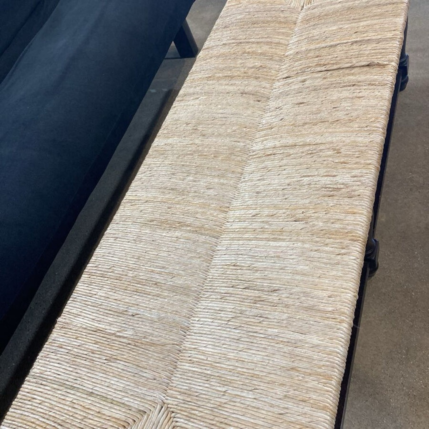 Pottery Barn Woven Wicker Top Bench - image-8