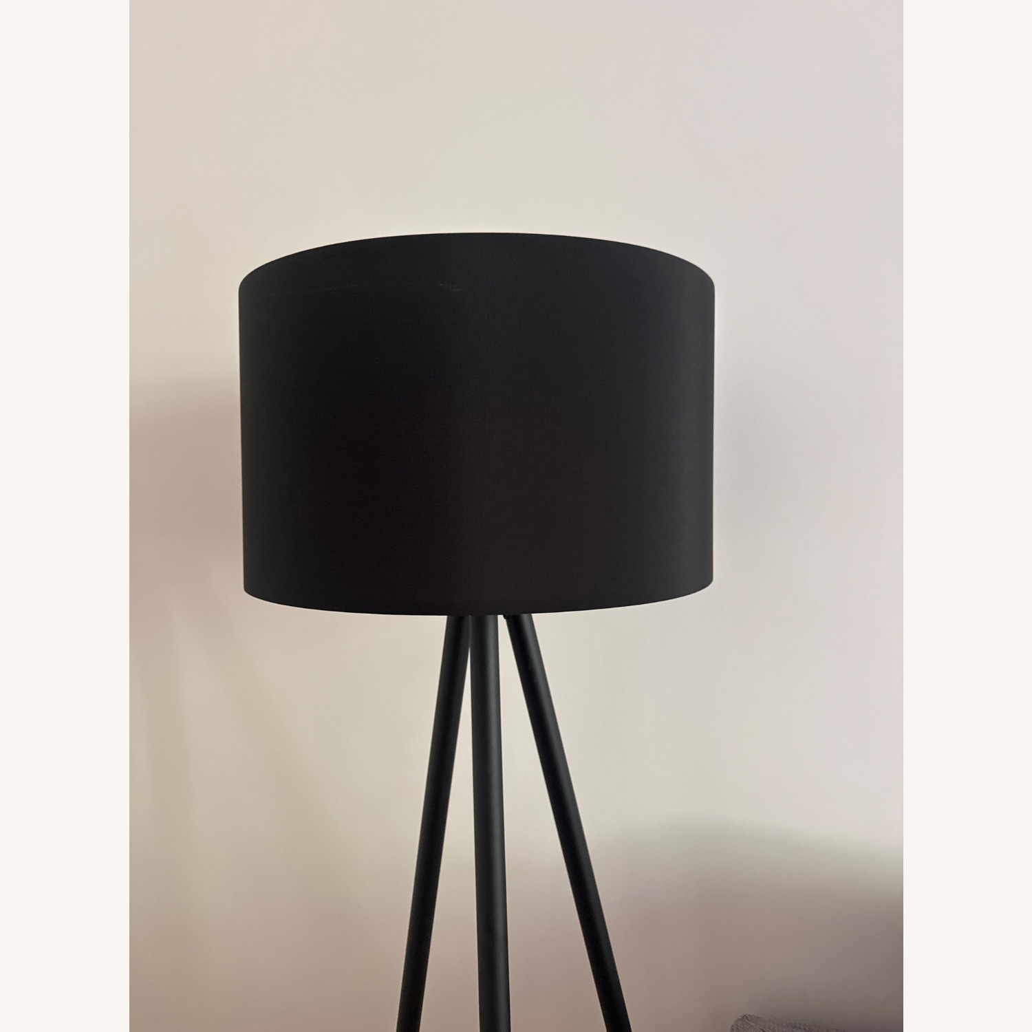 Black Wood Floor Lamp - image-2