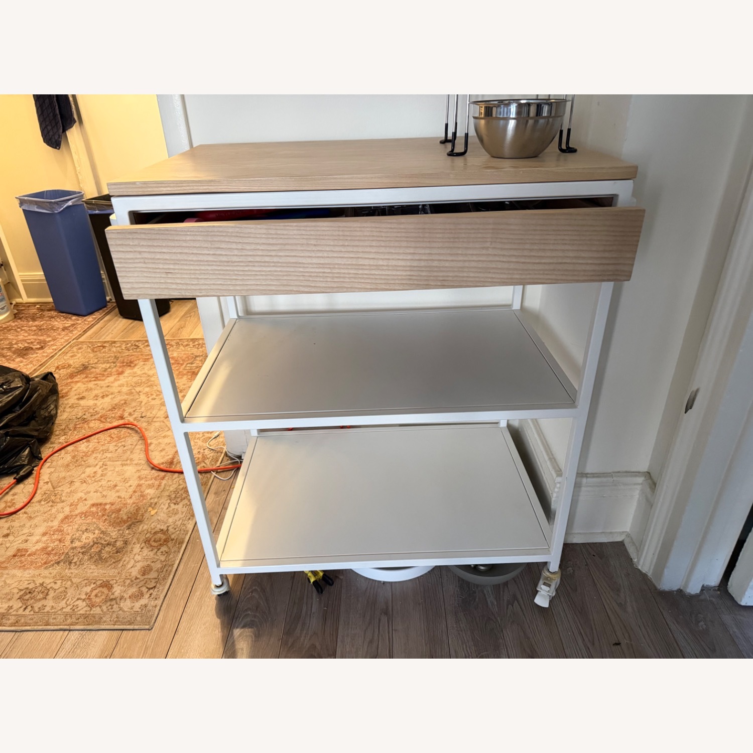Pottery Barn Hold Everything Kitchen Cart - image-1