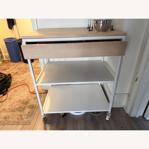 Used Pottery Barn Hold Everything Kitchen Cart for sale on AptDeco