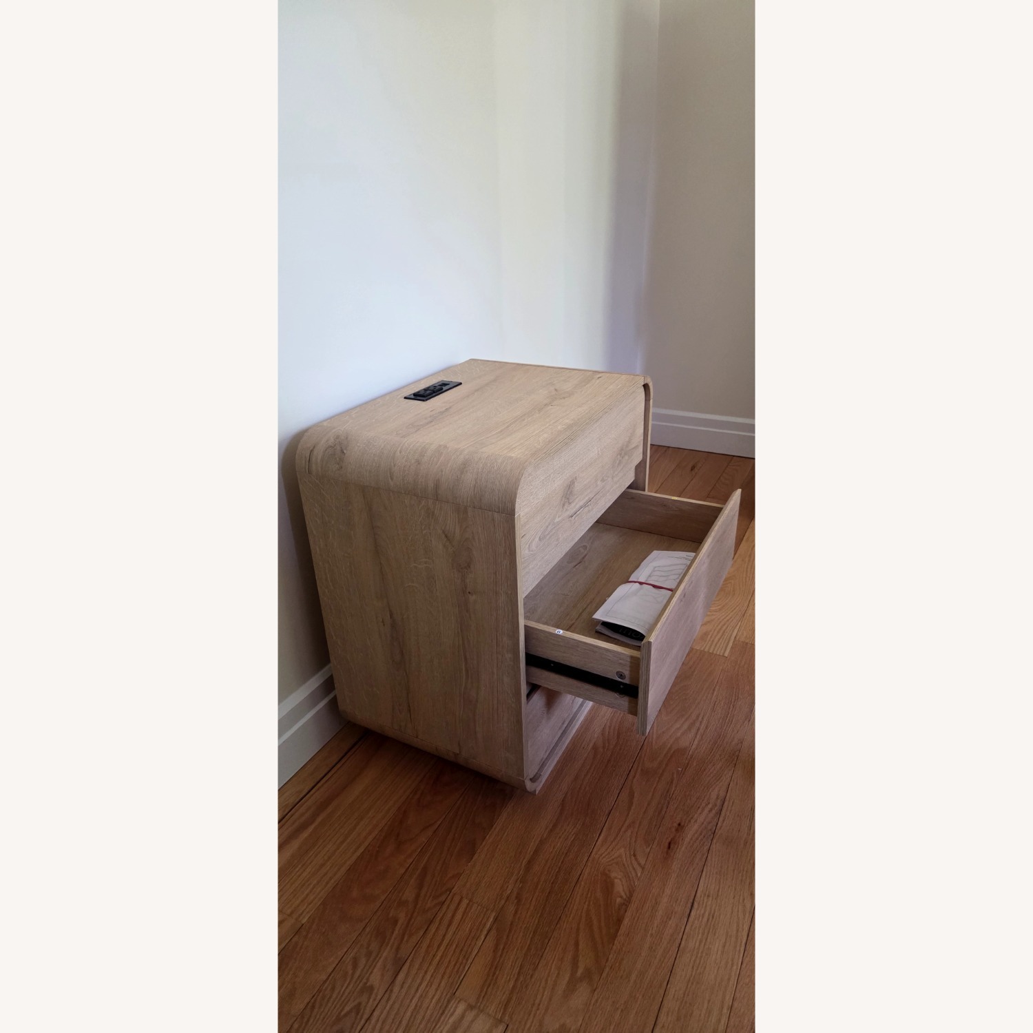 Standifurno Natural Curved Nightstand Set of 2 - image-4