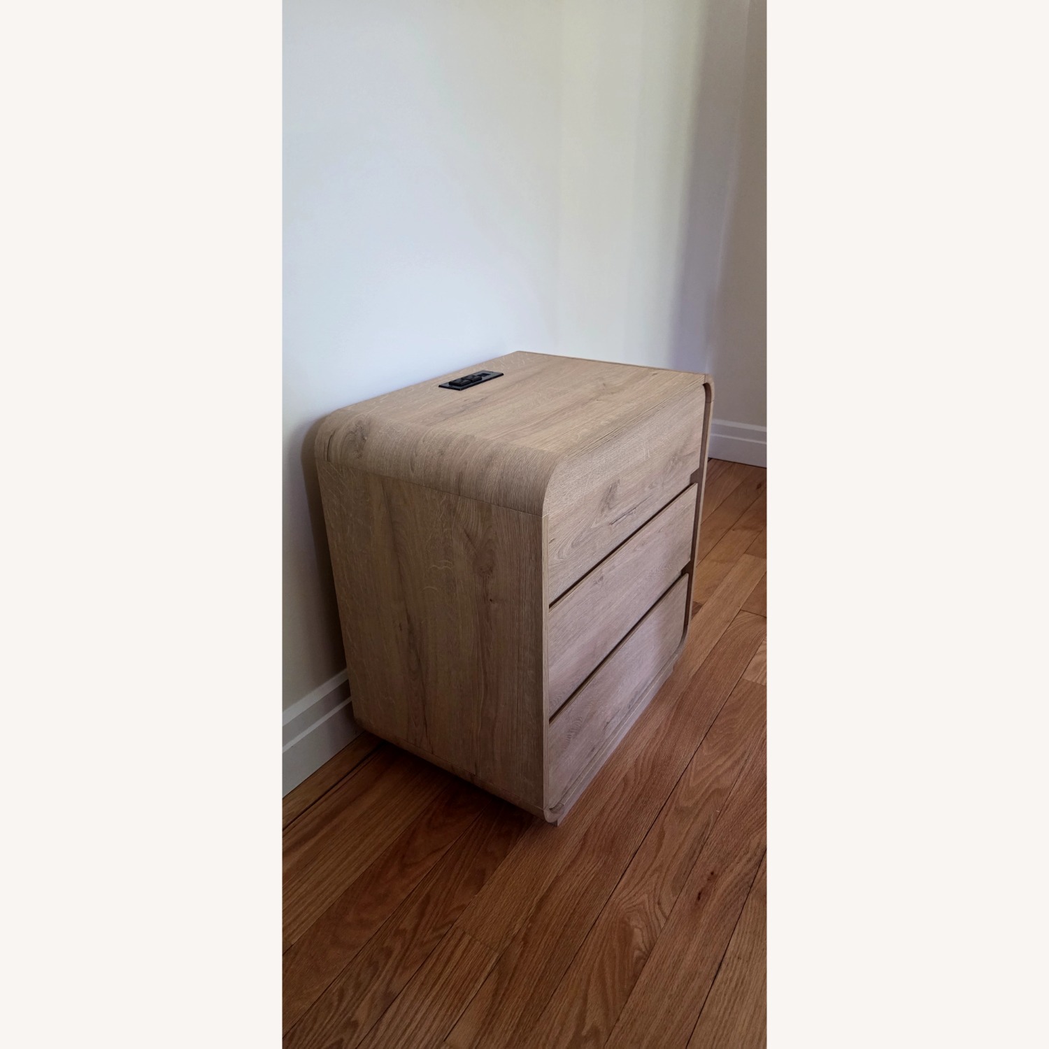 Standifurno Natural Curved Nightstand Set of 2 - image-2