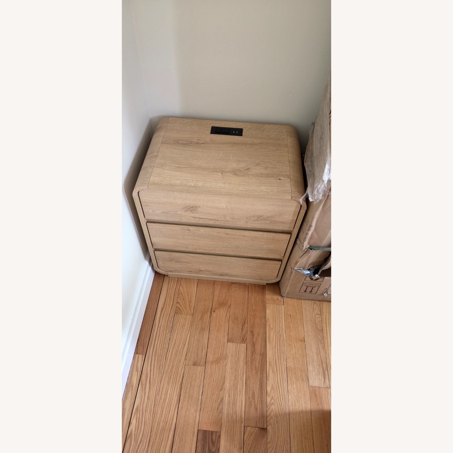 Standifurno Natural Curved Nightstand Set of 2 - image-2