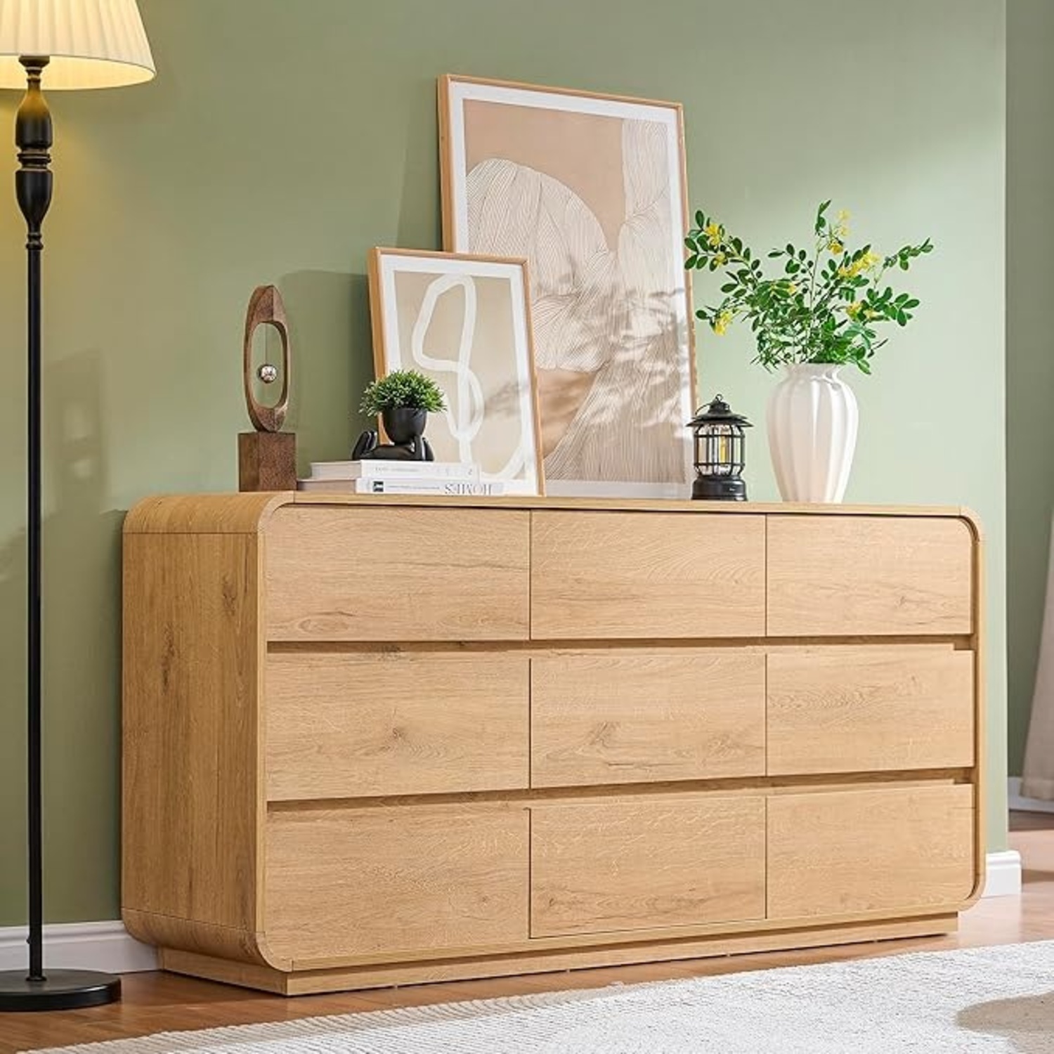 Amazon Standifurno Natural Wood Dresser - image-7
