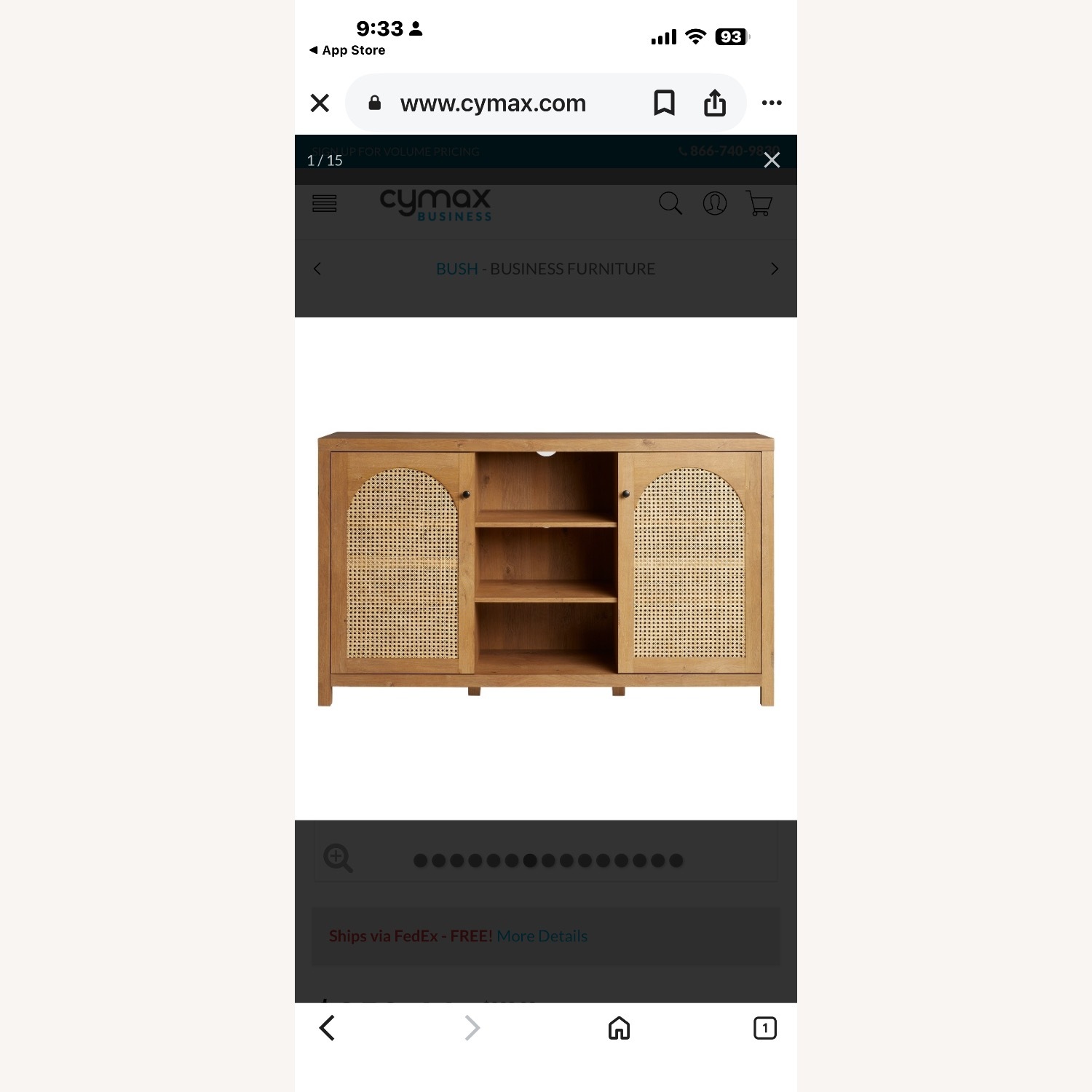 Sasha 58" Rattan Sideboard TV Stand - image-6