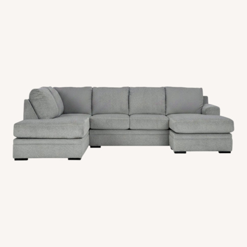 Used Ashley Furniture Casselbury 2-Piece Sectional with Chaise for sale on AptDeco