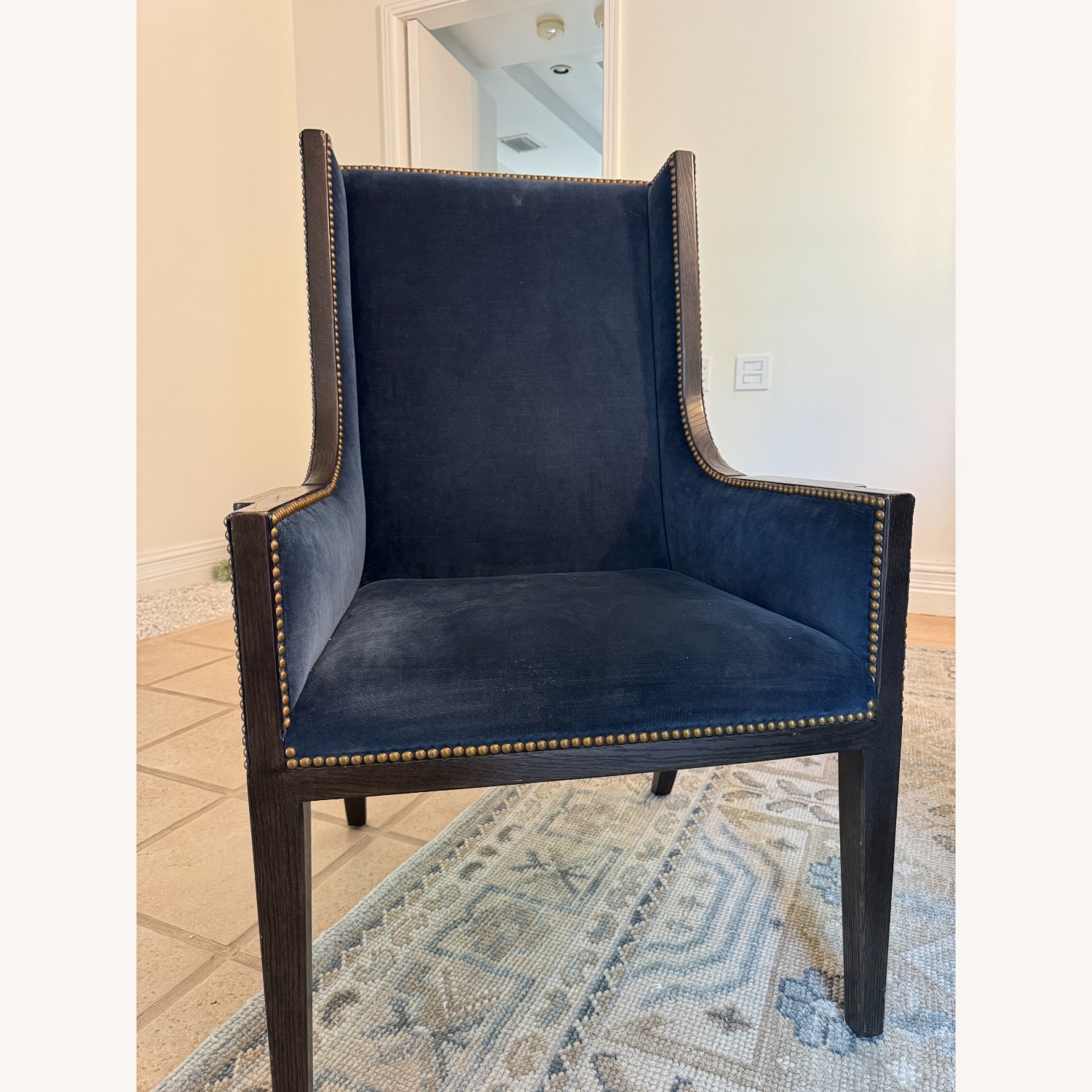 Restoration Hardware 17th C. Monastery Dining Table & Ames Fabric Dining Chairs   - image-3