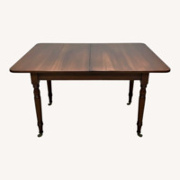 Dark Brown Wood Dining Table
