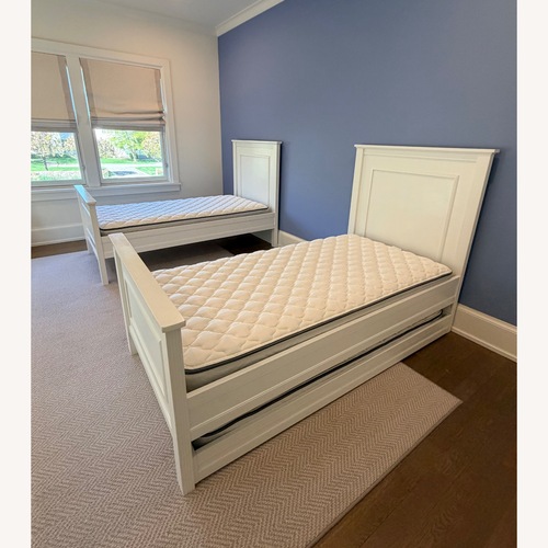 Used Pottery Barn Fillmore Twin Beds (With Trundle) for sale on AptDeco
