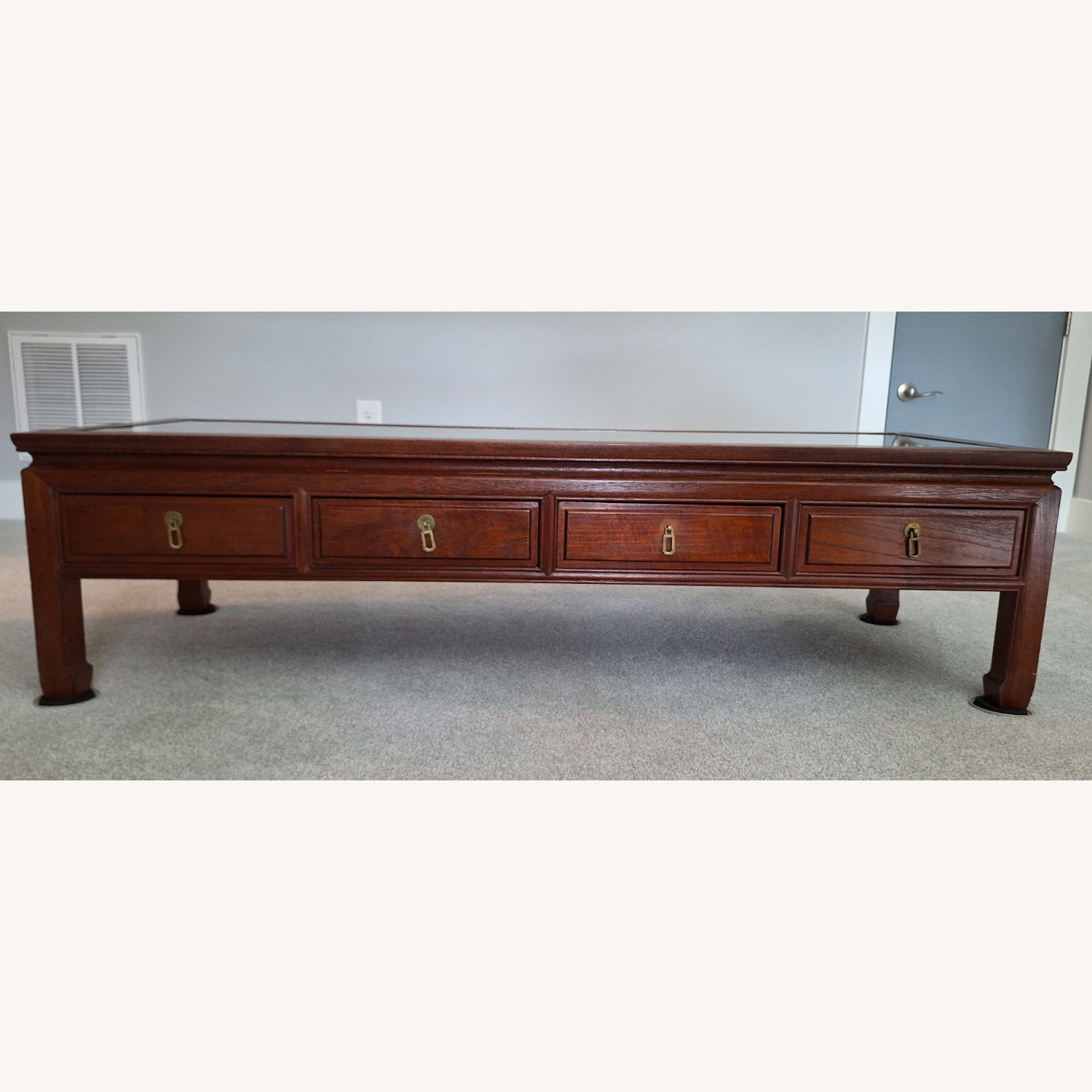Ming Dynasty Hard Carved Teak Coffee Table - image-3