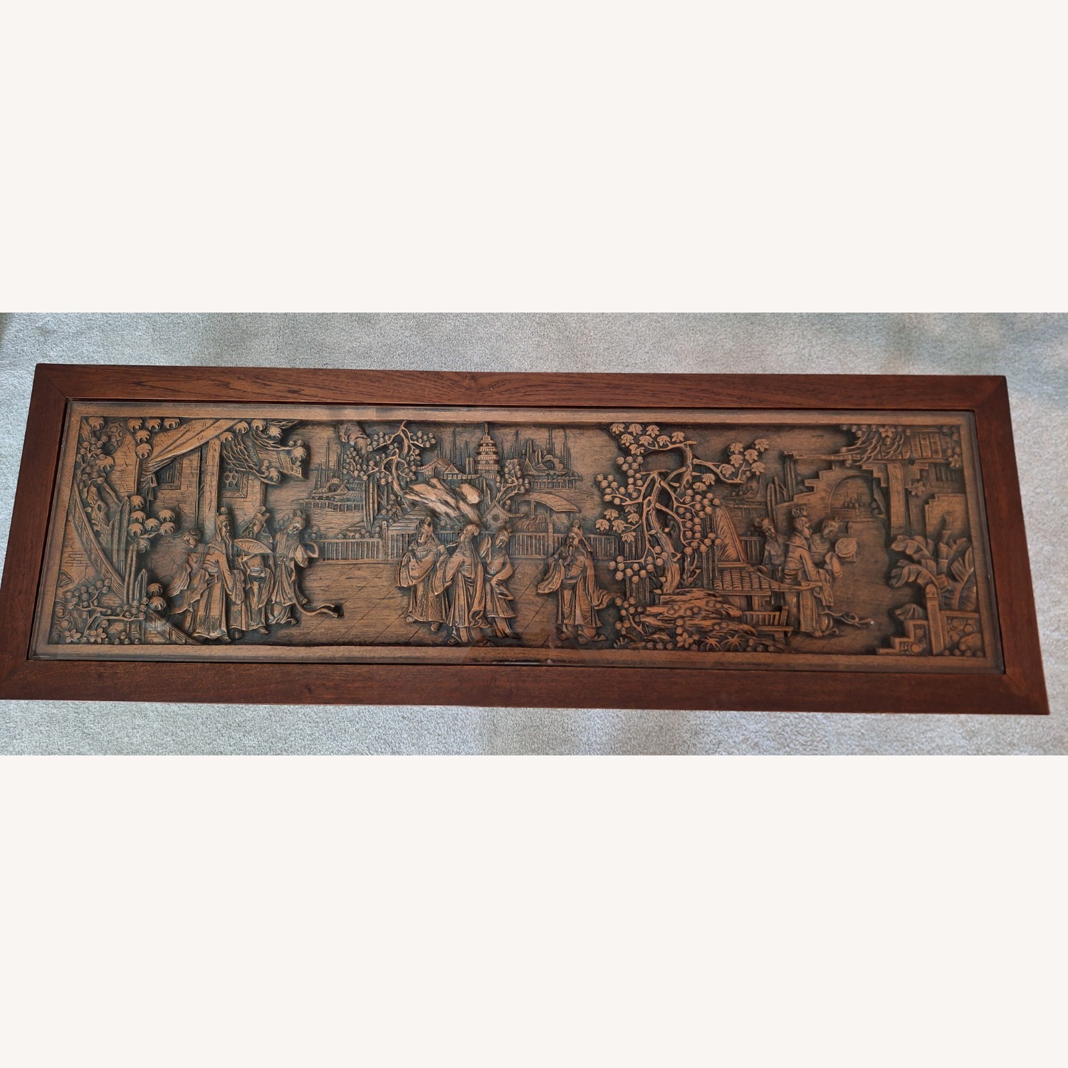 Ming Dynasty Hard Carved Teak Coffee Table - image-4