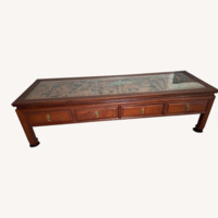 Ming Dynasty Hard Carved Teak Coffee Table