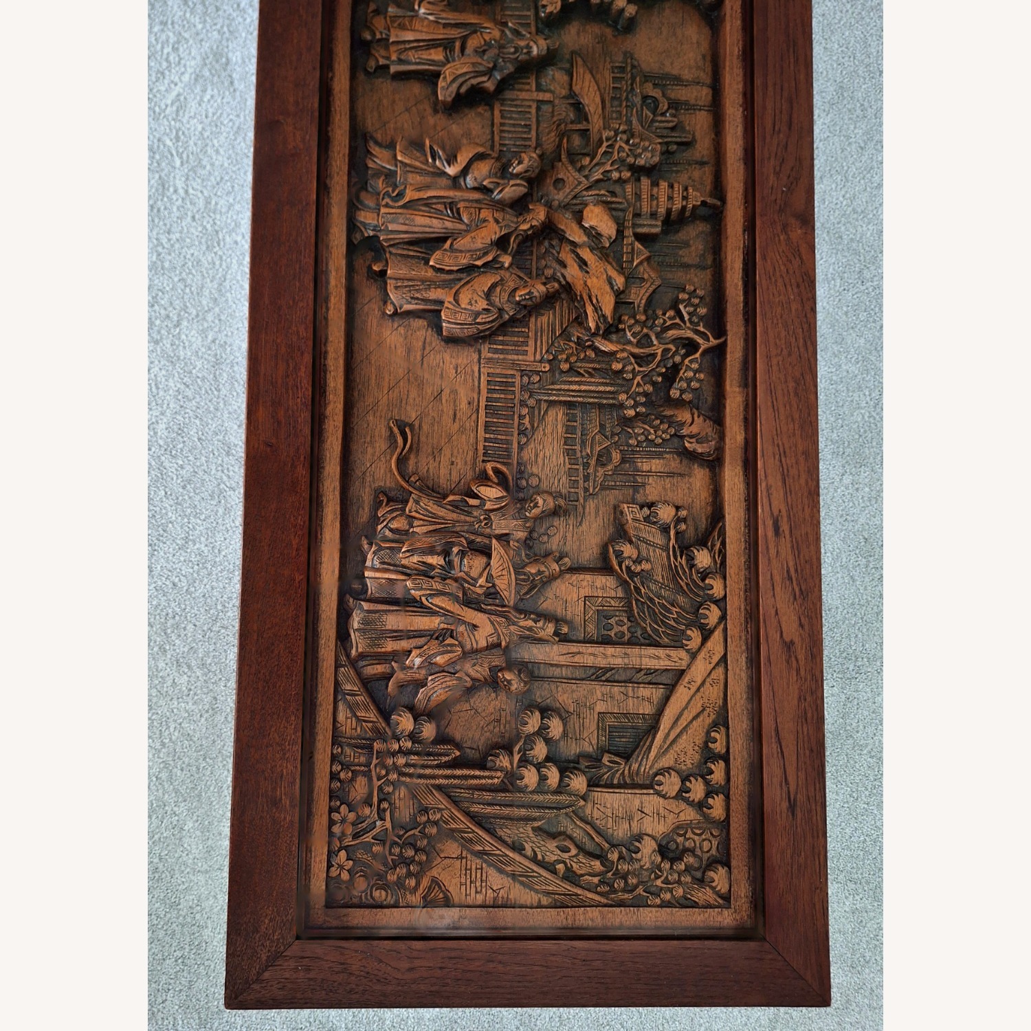 Ming Dynasty Hard Carved Teak Coffee Table - image-6