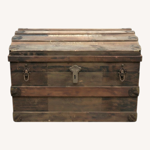 Used Rustic Wood Chest for sale on AptDeco