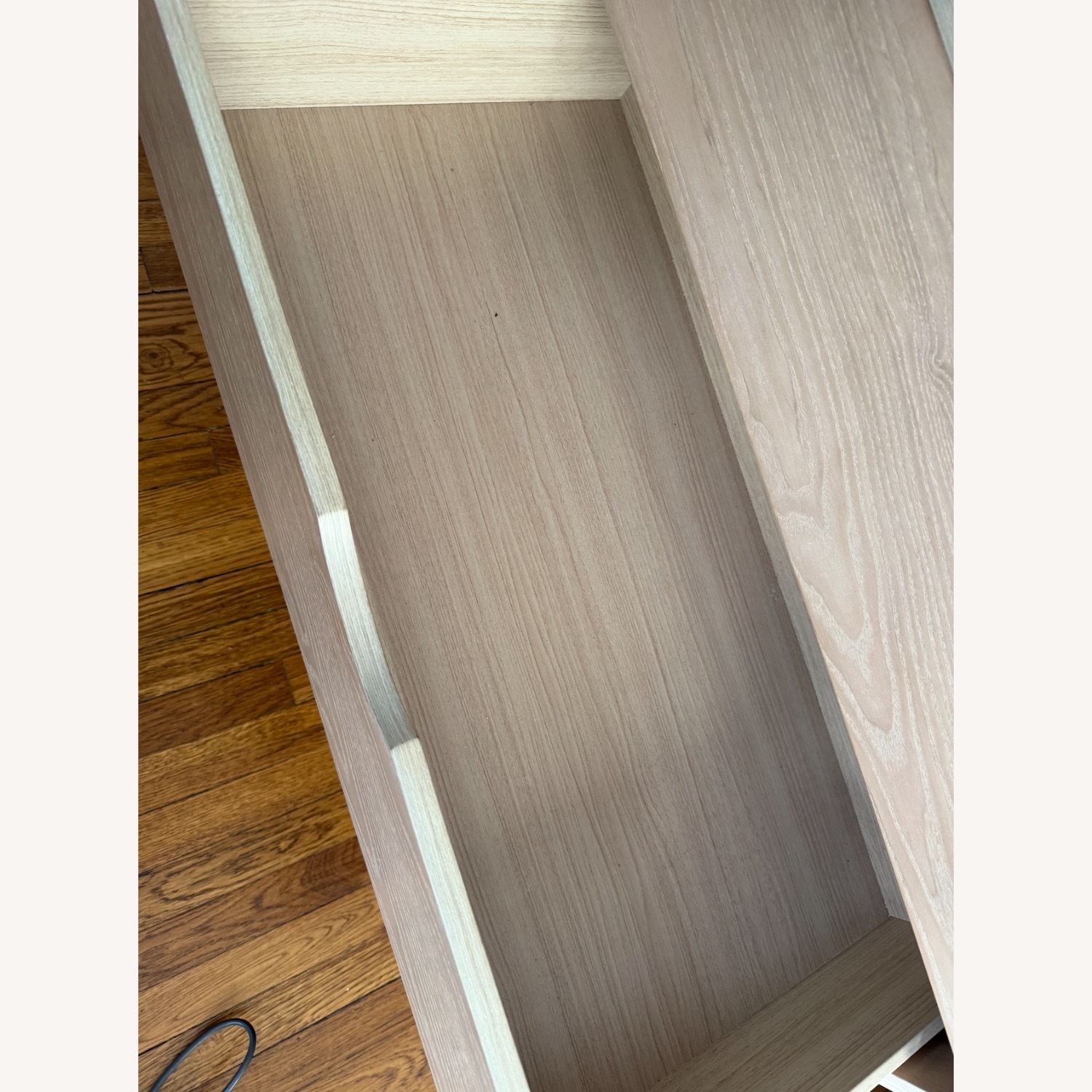Blonde Wood Three Drawer Dresser - image-3