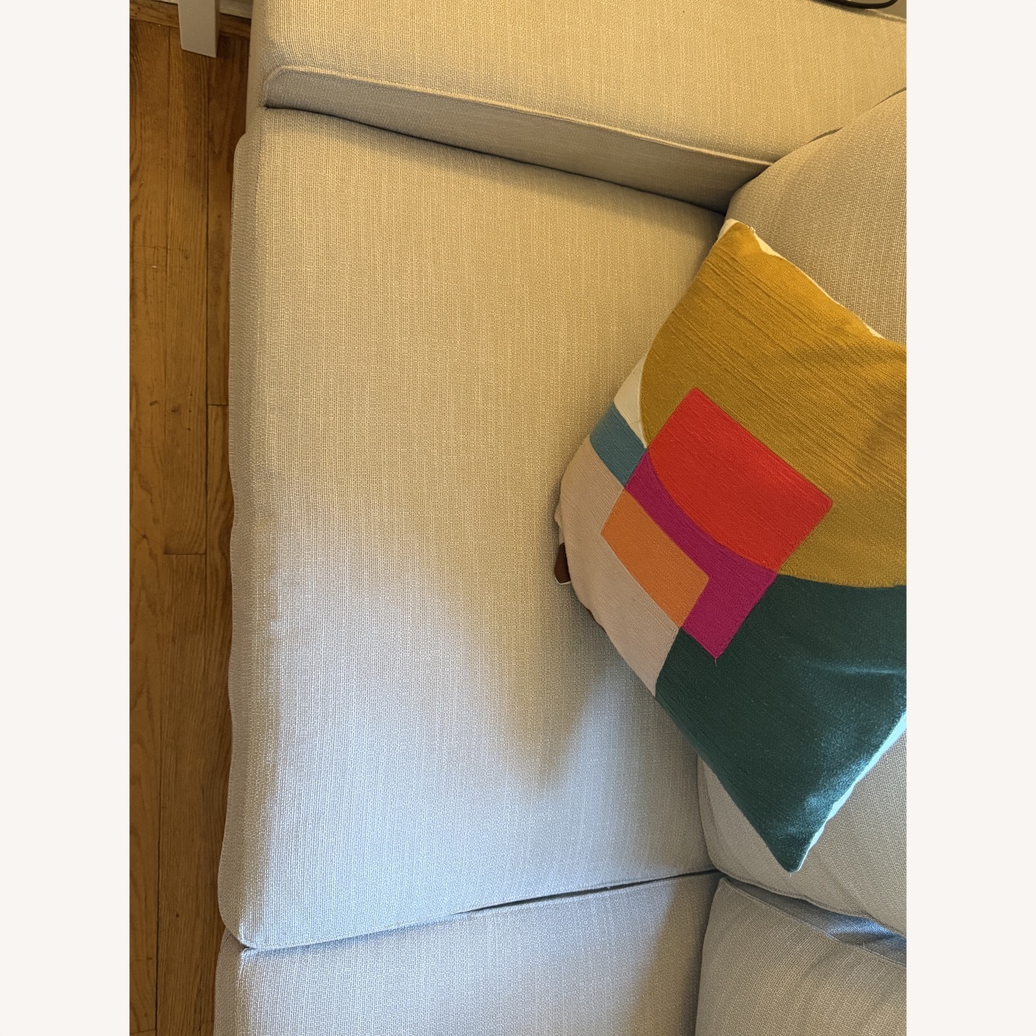 IKEA KIVIK White Wood Loveseat - image-4