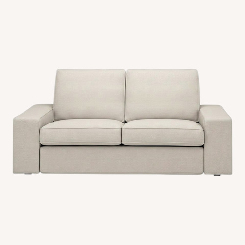 Used IKEA KIVIK White Wood Loveseat for sale on AptDeco
