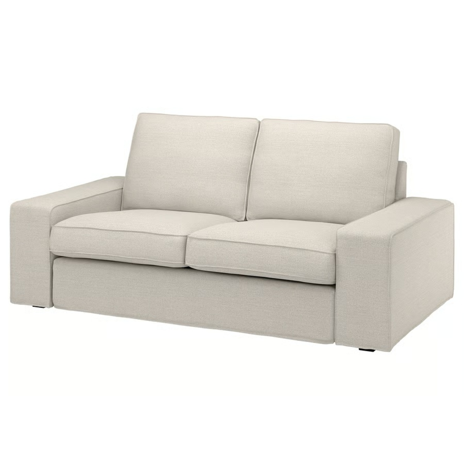 IKEA KIVIK White Wood Loveseat - image-7