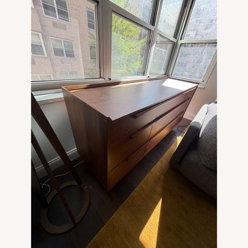 Used Tate 68" Walnut Wood 9-Drawer Dresser for sale on AptDeco