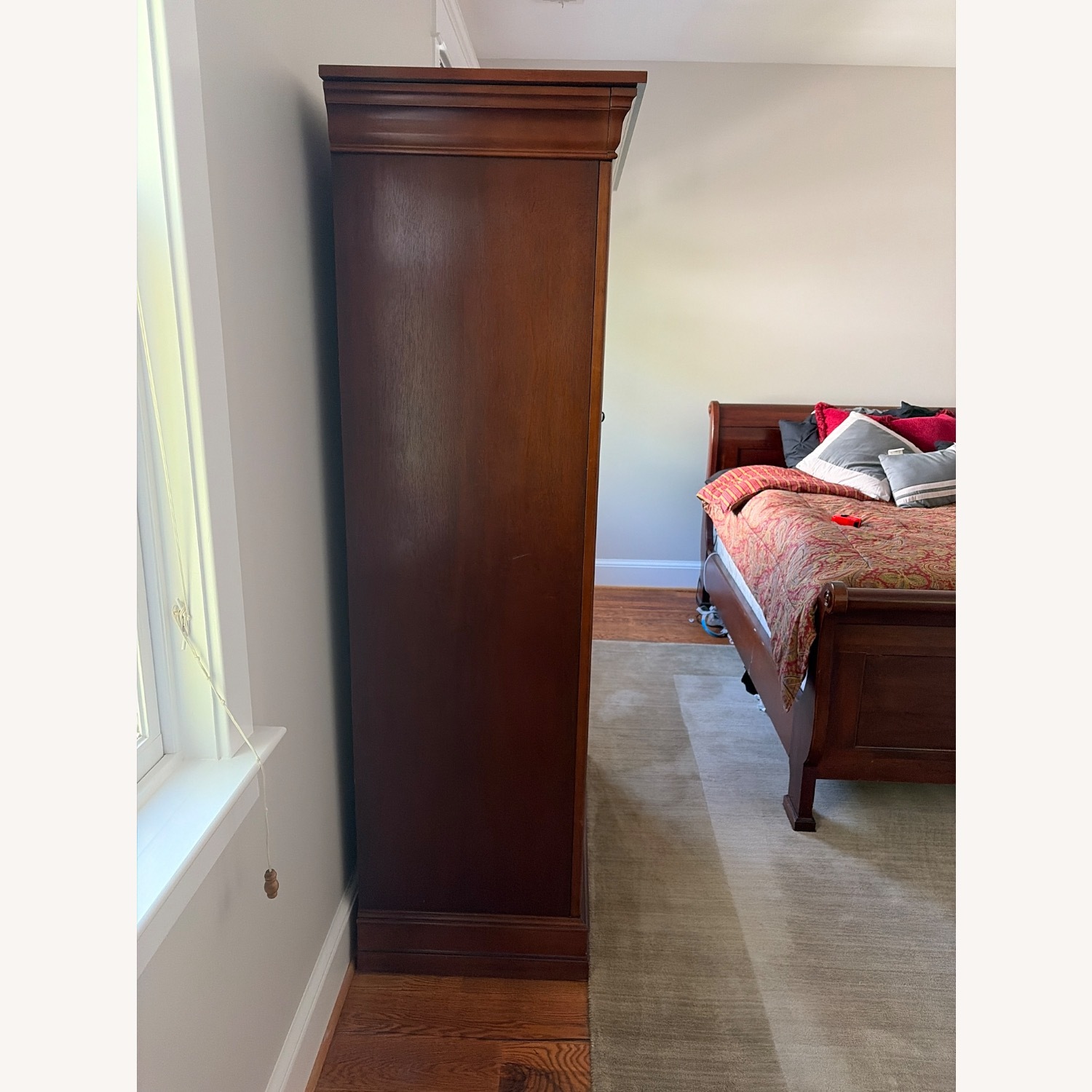 Drexel Studios Dark Brown Wood Armoire - image-3