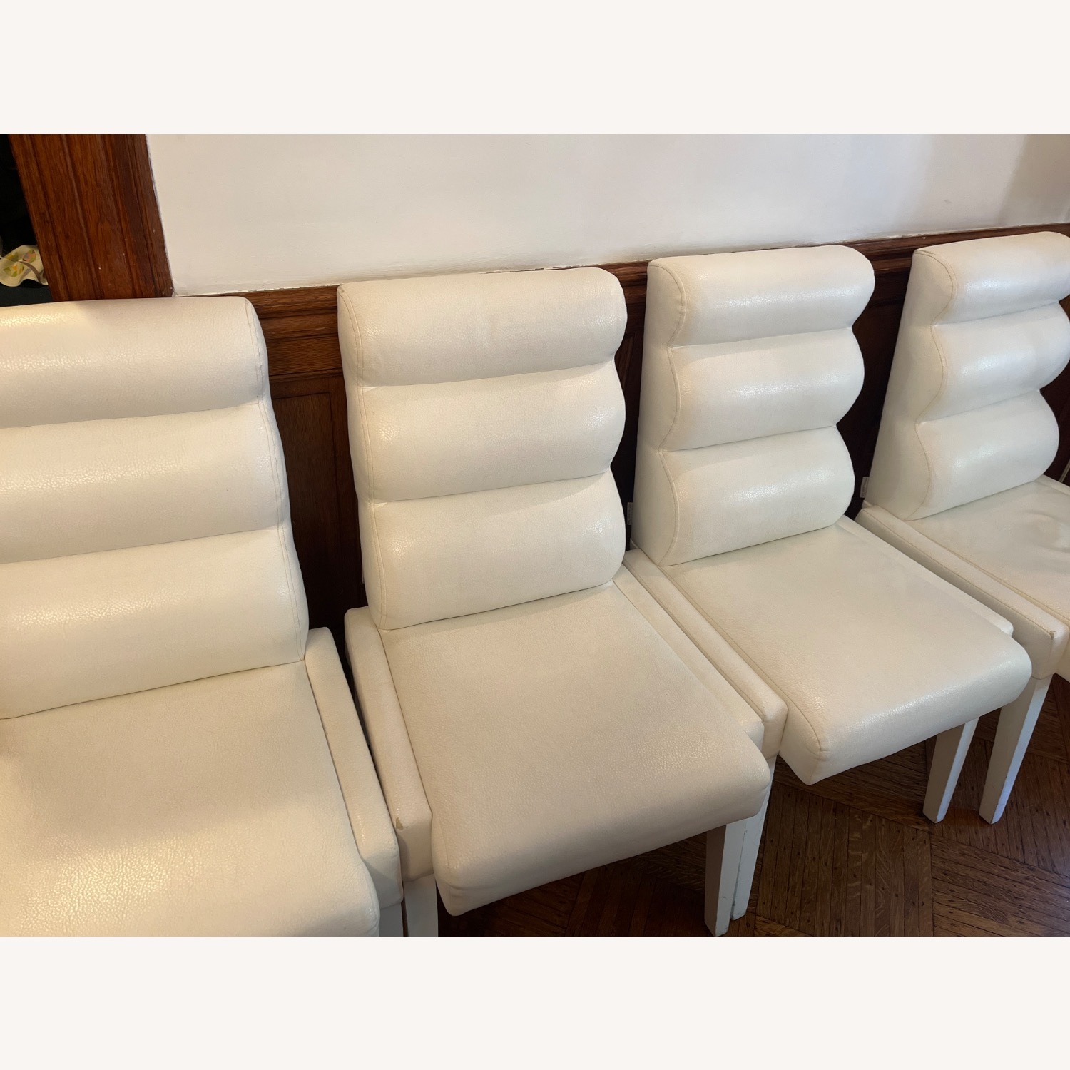 Nathan Anthony Furniture White Dining Chairs - image-2