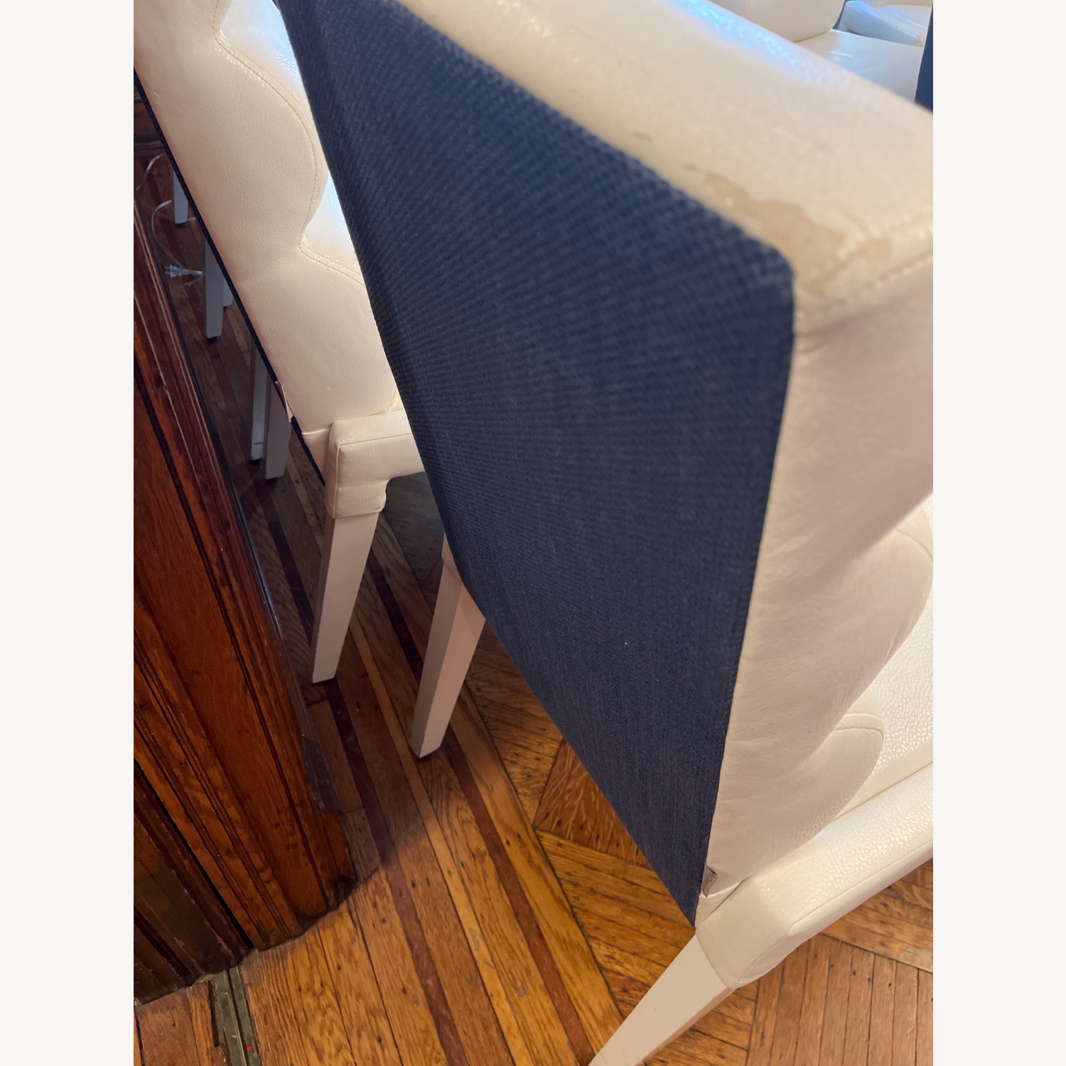 Nathan Anthony Furniture White Dining Chairs - image-3
