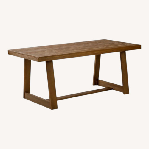 Used Wayfair Linzy Pine Solid Wood Dining Table for sale on AptDeco