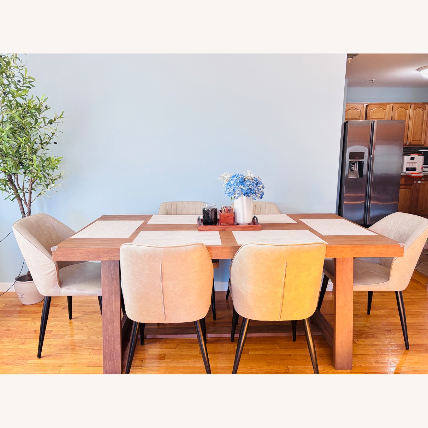 Wayfair Linzy Pine Solid Wood Dining Table - image-2