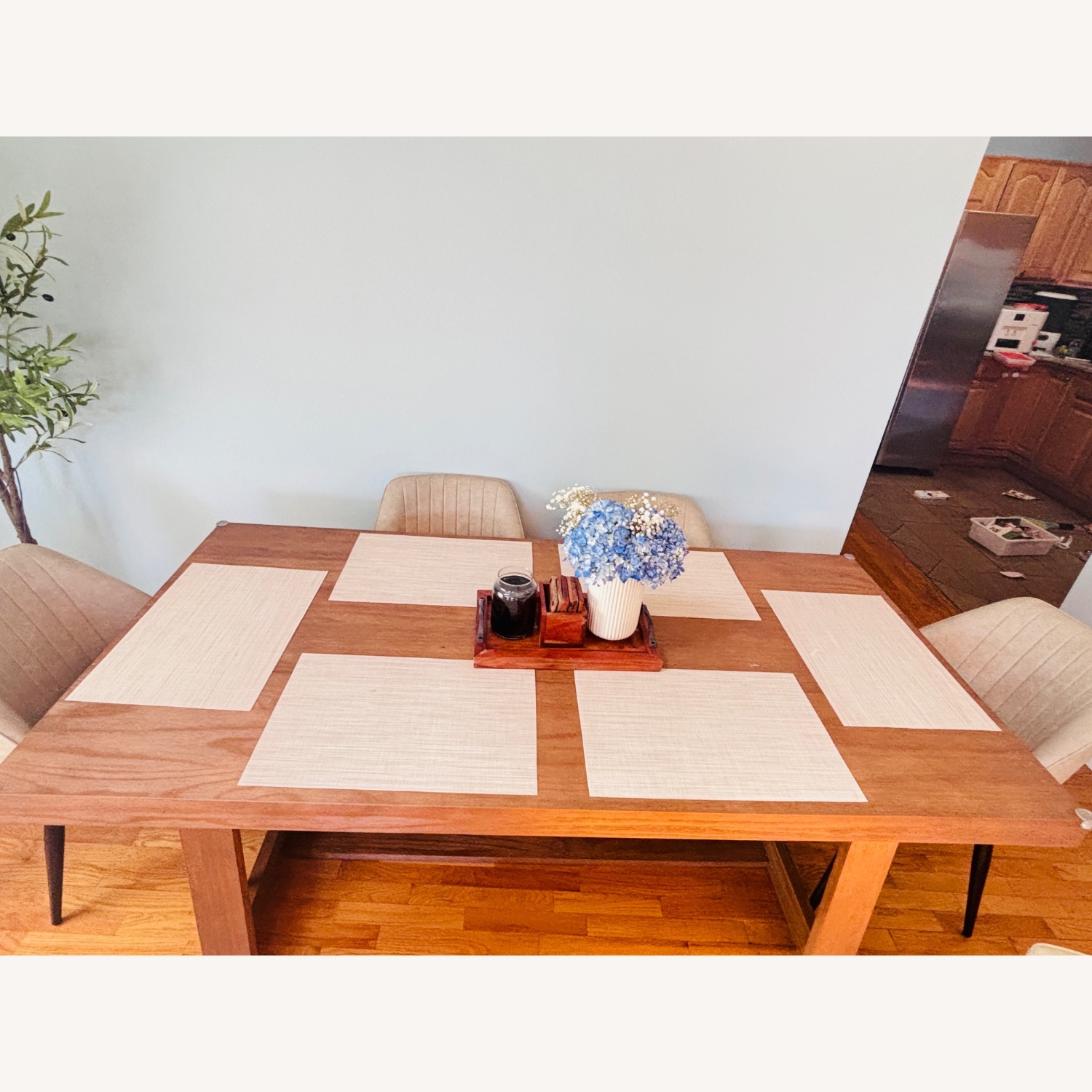 Wayfair Linzy Pine Solid Wood Dining Table - image-4